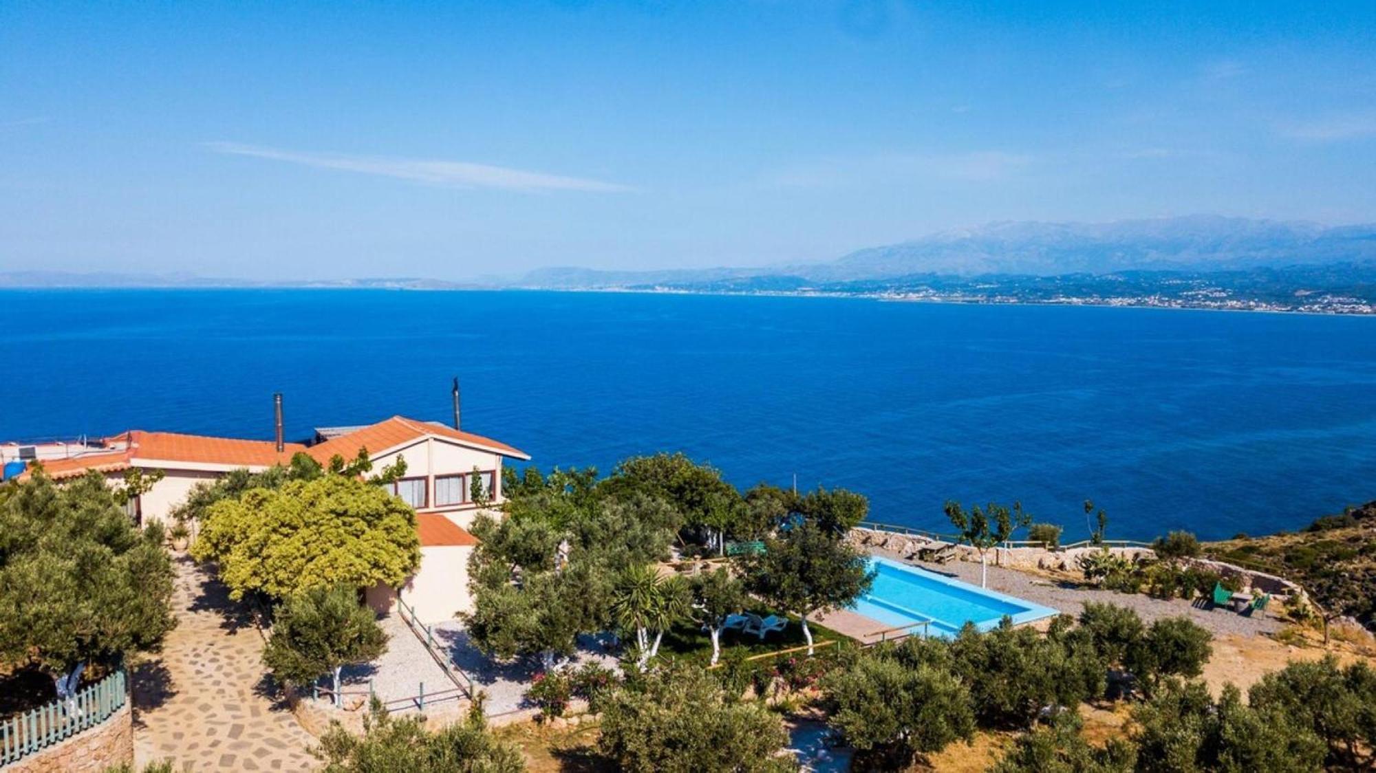 Villa Akrolithos With Private Pool Chania  Exterior foto